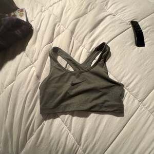 Nike Pro Sports Bra Racerback - Heather Grey, Medium Support, Size S